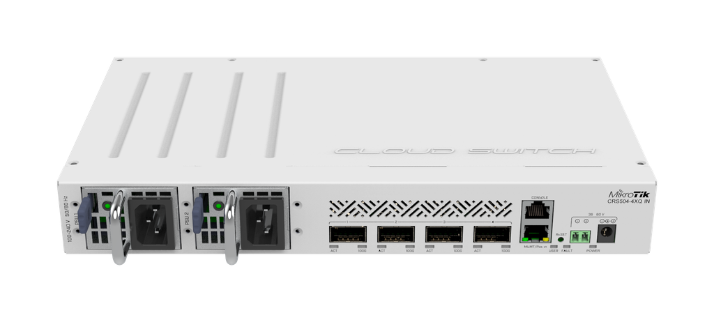 Комутатор MikroTik 4x100G QSFP28 (CRS504-4XQ-IN)